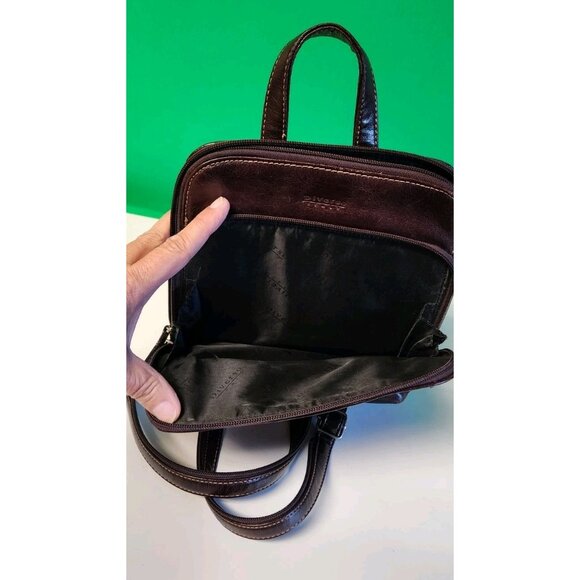 Vintage Diverso Italy Stylish Leather Backpack Bag - Picture 6 of 9
